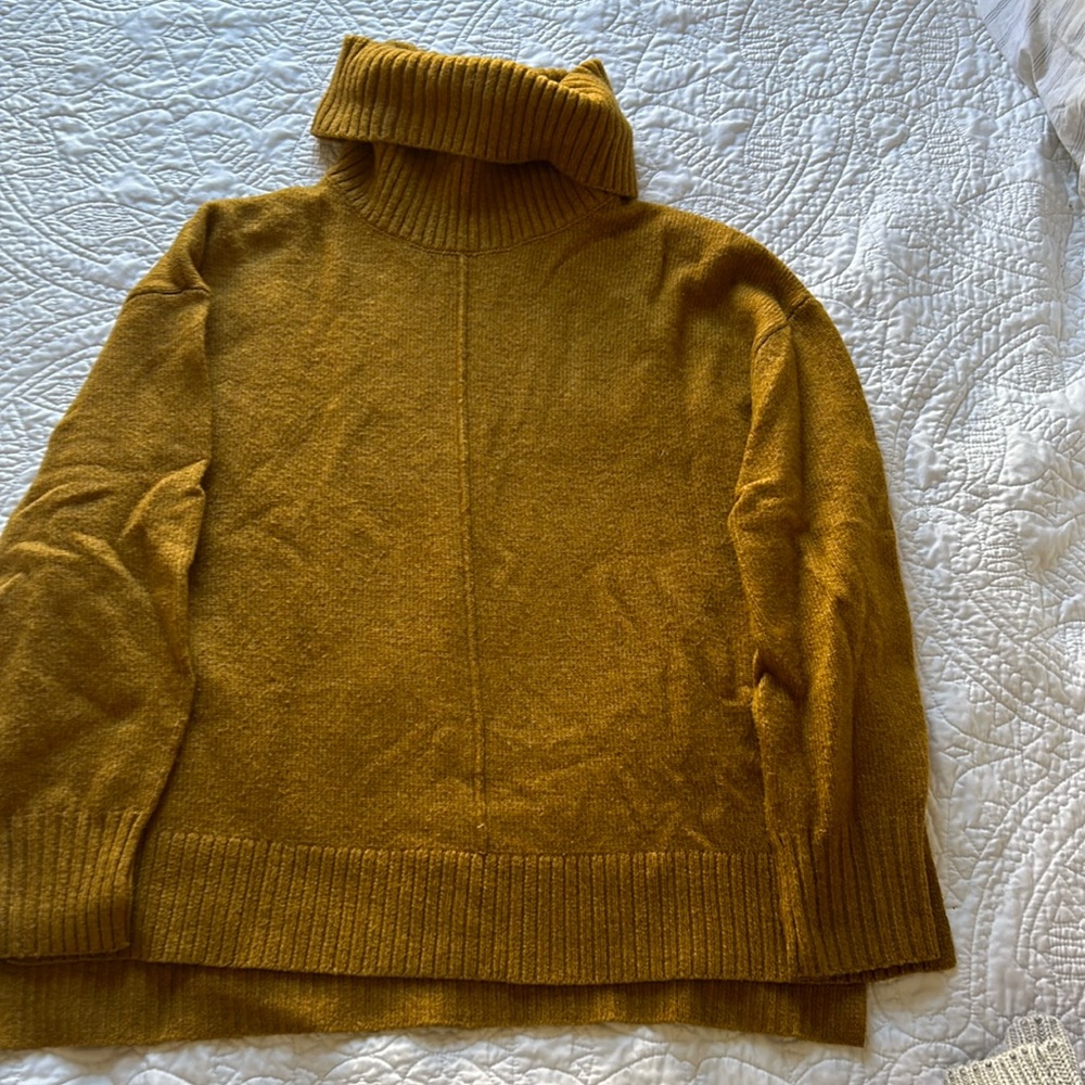 Mustard Yellow turtleneck Sweater